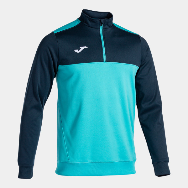 Zip-Top Sweatshirt mit Reißverschluss Türkis Fluor
